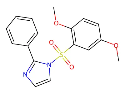 1-(2,5-Dimethoxyphenyl)sulfonyl-2-phenylimidazole structure
