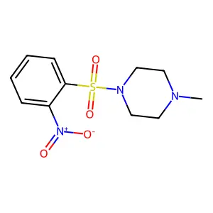 1-Methyl-4-(2-nitrophenyl)sulfonylpiperazine structure