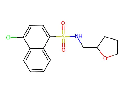 [(4-Chloronaphthyl)sulfonyl](oxolan-2-ylmethyl)amine structure