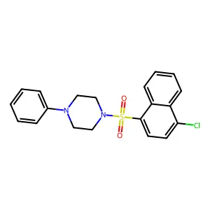 1-[(4-Chloro-1-naphthyl)sulfonyl]-4-phenylpiperazine structure