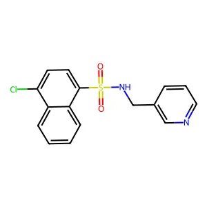 [(4-Chloronaphthyl)sulfonyl](3-pyridylmethyl)amine structure