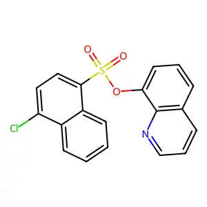 Quinolin-8-yl 4-chloronaphthalene-1-sulfonate structure