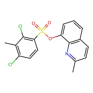 2-Methylquinolin-8-yl 2,4-dichloro-3-methylbenzenesulfonate structure