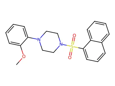 1-(2-Methoxyphenyl)-4-(1-naphthylsulfonyl)piperazine structure