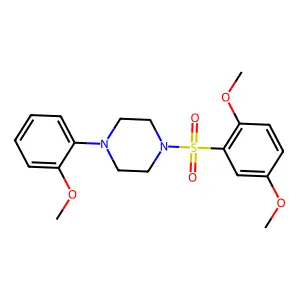 1-[(2,5-Dimethoxyphenyl)sulfonyl]-4-(2-methoxyphenyl)piperazine structure