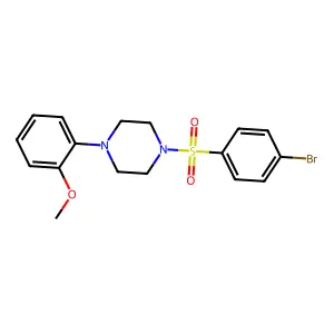 1-[(4-Bromophenyl)sulfonyl]-4-(2-methoxyphenyl)piperazine structure