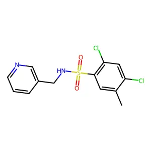 2,4-dichloro-5-methyl-N-(pyridin-3-ylmethyl)benzenesulfonamide structure