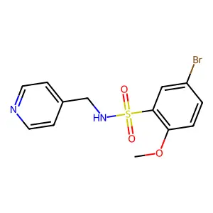 [(5-Bromo-2-methoxyphenyl)sulfonyl](4-pyridylmethyl)amine structure