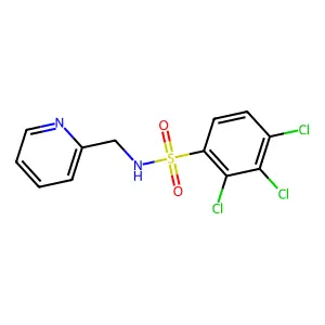 (2-Pyridylmethyl)[(2,3,4-trichlorophenyl)sulfonyl]amine structure