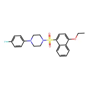 1-[(4-Ethoxynaphthyl)sulfonyl]-4-(4-fluorophenyl)piperazine structure
