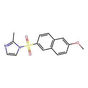 1-(6-Methoxynaphthalen-2-yl)sulfonyl-2-methylimidazole structure