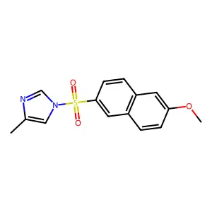 1-[(6-methoxynaphthalen-2-yl)sulfonyl]-4-methyl-1H-imidazole structure