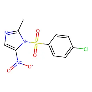 1-(4-Chlorophenyl)sulfonyl-2-methyl-5-nitroimidazole structure