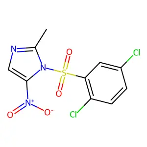1-(2,5-Dichlorophenyl)sulfonyl-2-methyl-5-nitroimidazole structure