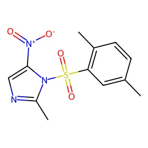 1-(2,5-Dimethylphenyl)sulfonyl-2-methyl-5-nitroimidazole structure