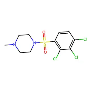 1-Methyl-4-[(2,3,4-trichlorophenyl)sulfonyl]piperazine structure