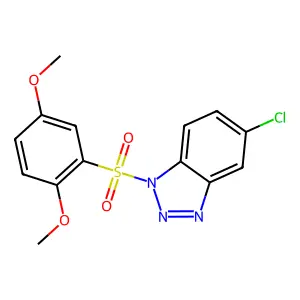 5-Chloro-1-(2,5-dimethoxyphenyl)sulfonylbenzotriazole structure