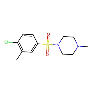 1-[(4-Chloro-3-methylphenyl)sulfonyl]-4-methylpiperazine structure