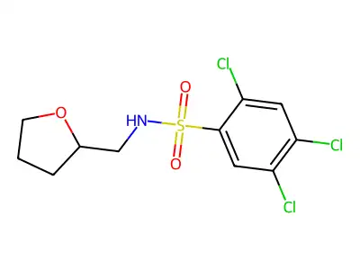 (Oxolan-2-ylmethyl)[(2,4,5-trichlorophenyl)sulfonyl]amine structure