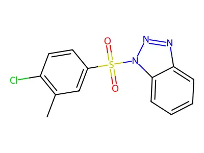 1-(4-Chloro-3-methylphenyl)sulfonylbenzotriazole structure