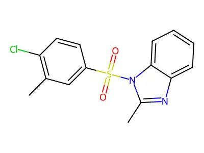 1-(4-chloro-3-methylbenzenesulfonyl)-2-methyl-1H-1,3-benzodiazole structure