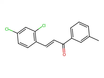 3-(2,4-Dichlorophenyl)-1-(3-methylphenyl)prop-2-en-1-one structure