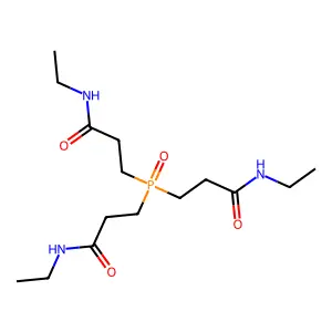 3,3',3''-phosphoryltris(N-ethylpropanamide) structure
