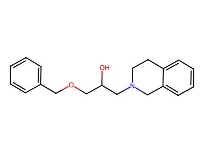 1-(benzyloxy)-3-(3,4-dihydroisoquinolin-2(1H)-yl)propan-2-ol structure