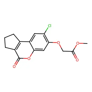 Methyl [(8-chloro-4-oxo-1,2,3,4-tetrahydrocyclopenta[c]chromen-7-yl)oxy]acetate structure