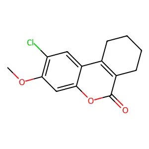 2-Chloro-3-methoxy-7,8,9,10-tetrahydrobenzo[c]chromen-6-one structure