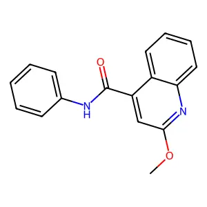2-methoxy-N-phenylquinoline-4-carboxamide structure