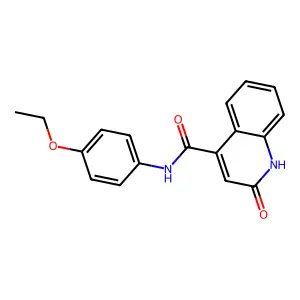 N-(4-ethoxyphenyl)-2-oxo-1H-quinoline-4-carboxamide structure