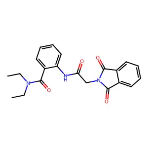 2-{[(1,3-dioxo-1,3-dihydro-2H-isoindol-2-yl)acetyl]amino}-N,N-diethylbenzamide structure