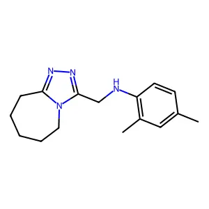 2,4-Dimethyl-N-((6,7,8,9-tetrahydro-5h-[1,2,4]triazolo[4,3-a]azepin-3-yl)methyl)aniline structure