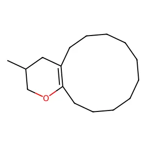 3-Methyl-3,4,5,6,7,8,9,10,11,12,13,14-dodecahydro-2H-cyclododeca[b]pyran structure