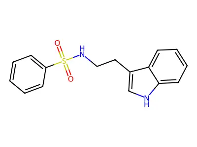 N-[2-(1H-indol-3-yl)ethyl]benzenesulfonamide structure