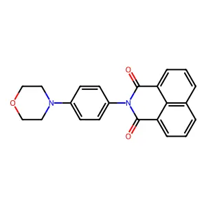 2-(4-morpholinophenyl)-1H-benzo[de]isoquinoline-1,3(2H)-dione structure