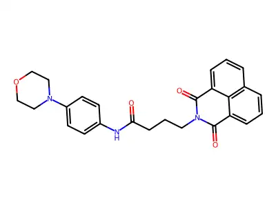 4-(1,3-dioxo-1H-benzo[de]isoquinolin-2(3H)-yl)-N-(4-morpholinophenyl)butanamide structure