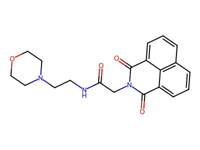 2-(1,3-dioxobenzo[de]isoquinolin-2-yl)-N-(2-morpholin-4-ylethyl)acetamide structure