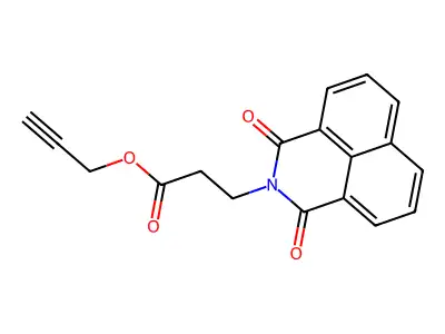 Prop-2-ynyl 3-(1,3-dioxobenzo[de]isoquinolin-2-yl)propanoate structure