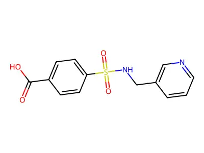 4-[(Pyridin-3-ylmethyl)-sulfamoyl]-benzoic acid structure