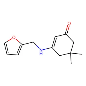 3-[(2-Furylmethyl)amino]-5,5-dimethylcyclohex-2-en-1-one structure