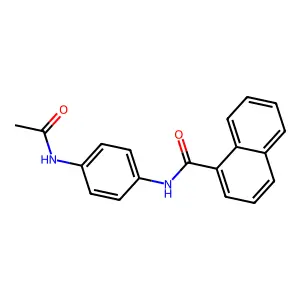 N-(4-acetamidophenyl)naphthalene-1-carboxamide structure