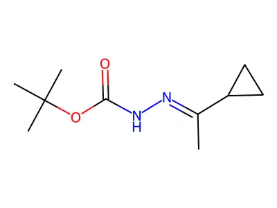 tert-butyl N-(1-cyclopropylethylideneamino)carbamate structure