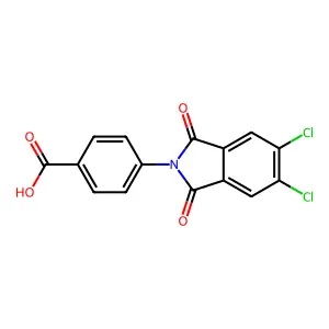 4-(5,6-Dichloro-1,3-dioxo-1,3-dihydro-isoindol-2-yl)-benzoic acid structure