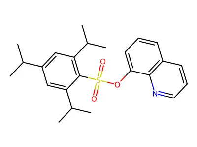 Quinolin-8-yl 2,4,6-tri(propan-2-yl)benzenesulfonate structure