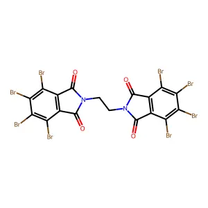 乙撑双(四溴邻苯二甲酰亚胺) structure