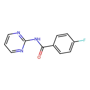 4-Fluoro-N-(pyrimidin-2-YL)benzamide structure