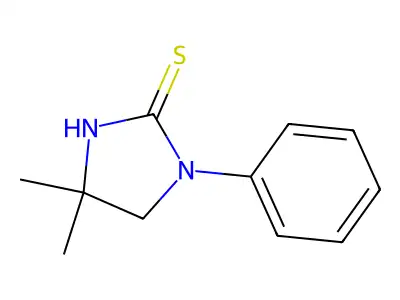 2-Imidazolidinethione, 4,4-dimethyl-1-phenyl- structure