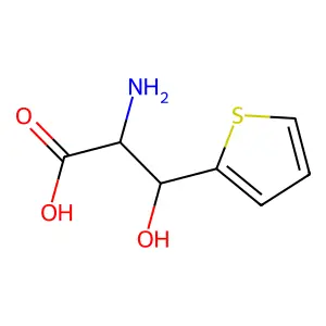 3-(2-thienyl)-L-serine structure